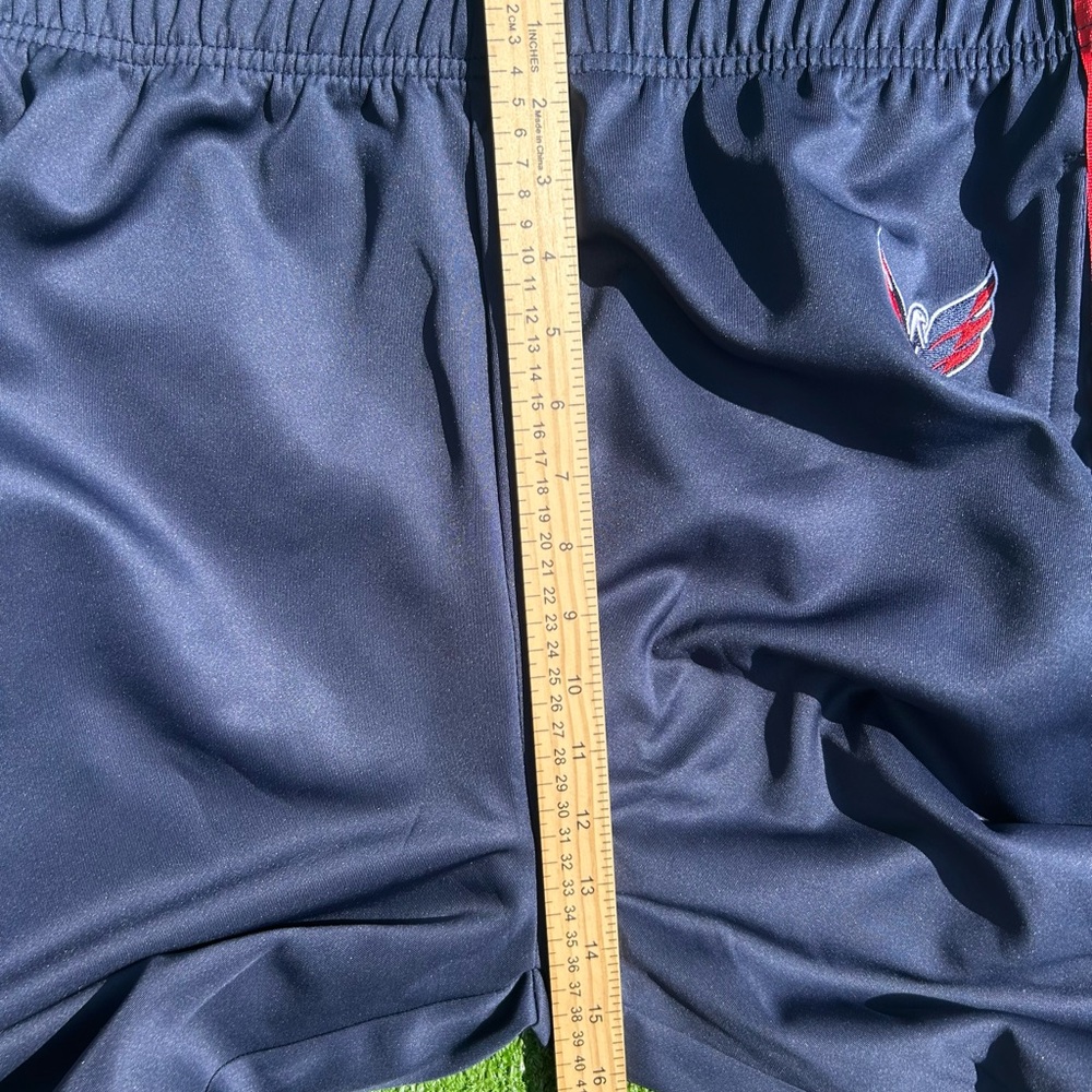 Washington Capitals Stripe Logo Jogger Track Pants Men’s 2XL FOCO NHL NWT Navy - Picture 10 of 14